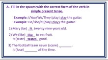 Practice Exercise 9 || Simple  Present Tense