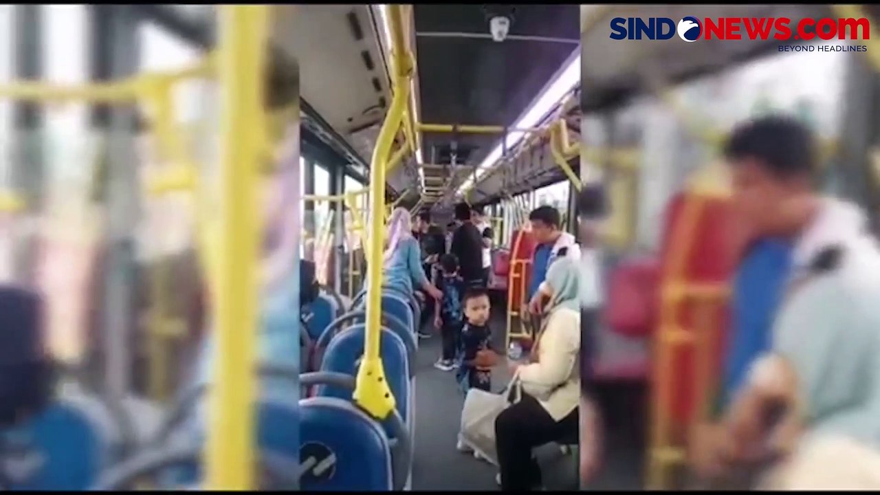 Viral! Bus TransJakarta Dilempar Batu Orang Tak Dikenal di Tanjung Priok Jakut