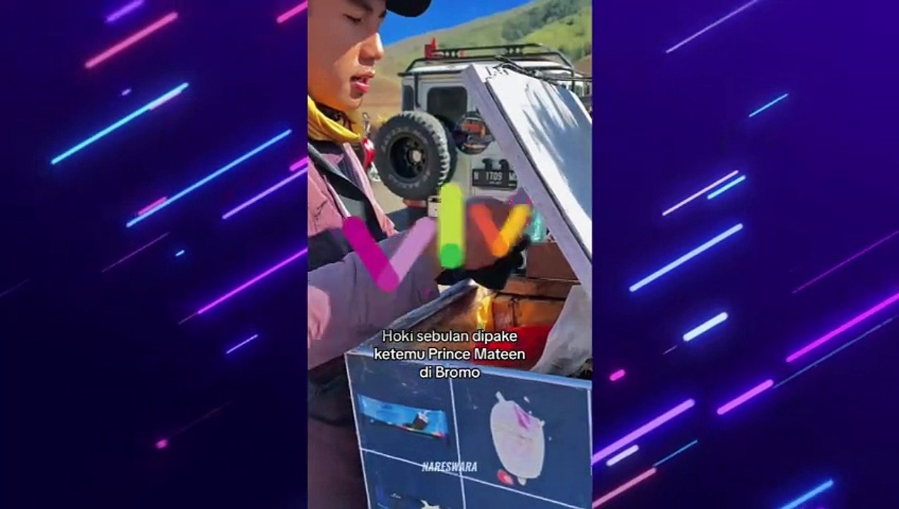 Pedagang Es Krim Jadi Rebutan Gegara Mirip Pangeran Mateen