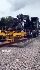 Railway Construction in action #shorts #shortsvideo #video #viral #innovationhub