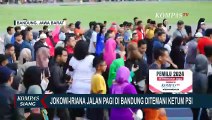 Ketum PSI Kaesang Pangarep Terlihat Temani Jokowi Jalan Pagi di Bandung