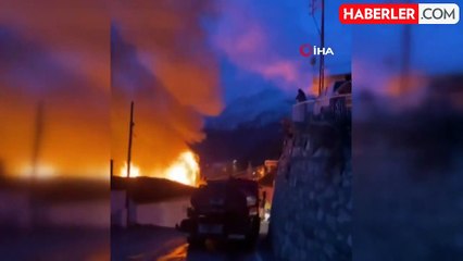 Evi yanan ailenin yaralarını Babadağ Belediyesi saracak