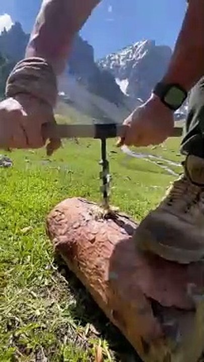 İsveç Kütük Ocakta Dana Bonfile  ❄️ beef tenderloin on a swedish log stove (1)