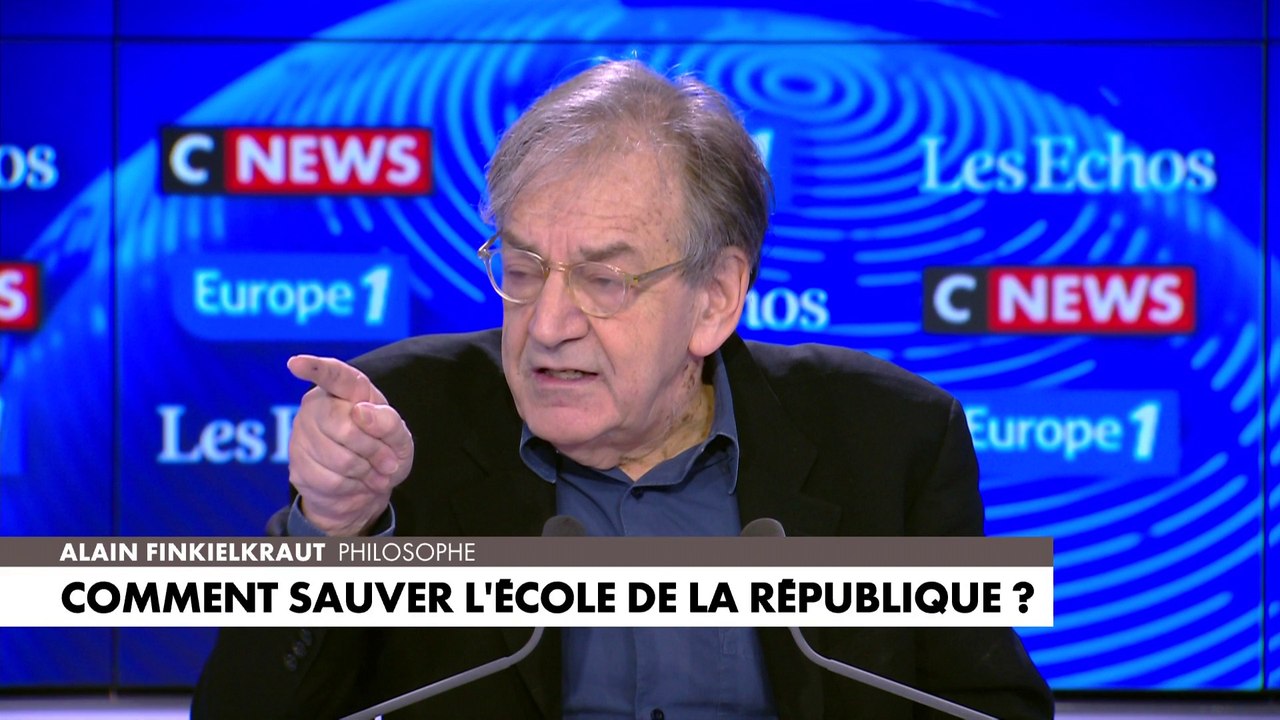 Alain Finkielkraut, au sujet des difficultés que rencontrent les professeurs aujourd’hui : «”Je dois être prudent, j’ai une femme et des enfants”, voilà aussi où nous en sommes»