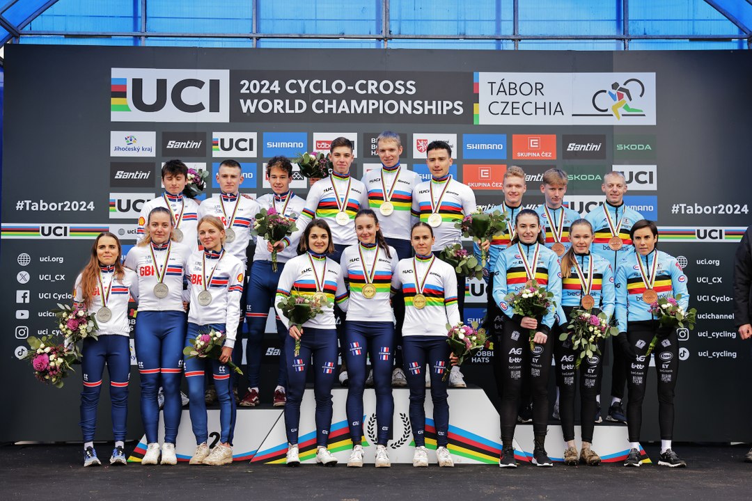 Cyclocross Championnats du Monde Tabor 2024 La France en or sur le relais mixte aux