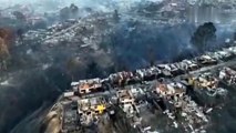 Les images des destructions après les incendies au Chili