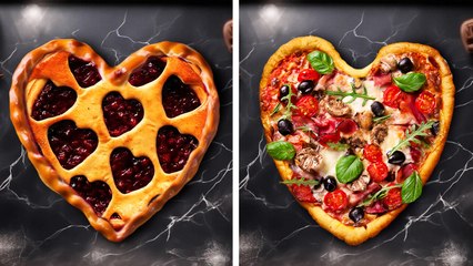Heart-shaped food recipes for Valentine's day. Please your loved ones!