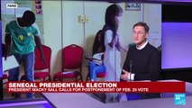 Senegal : President Macky Sall calls for postponement of presidential election