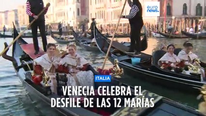 El Carnaval de Venecia celebra el desfile de las 12 Marías