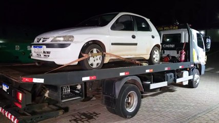 Celta furtado é localizado poucas quadras do local do crime e com a chave na ignição