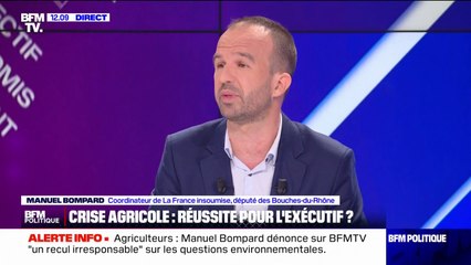 "La loi Egalim est insuffisante", estime Manuel Bompard