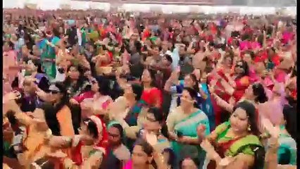 ‘वन भारत वन साड़ी वाॅकथोन’ में दिखी नारी श​क्ति की झलक