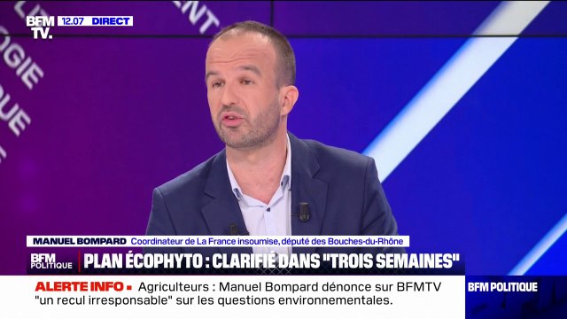 Agriculteurs: Manuel Bompard dénonce un recul irresponsable sur les questions environnementales