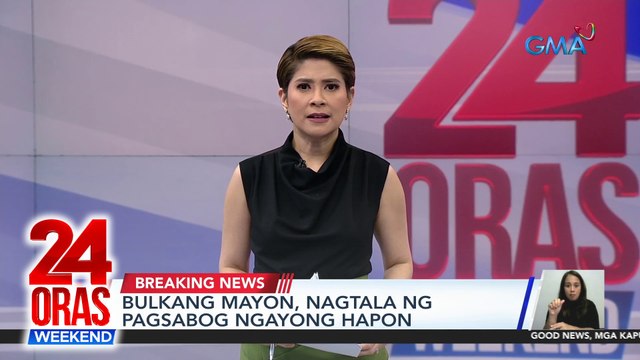 Bulkang Mayon, nagtala ng pagsabog ngayong hapon | 24 Oras Weekend