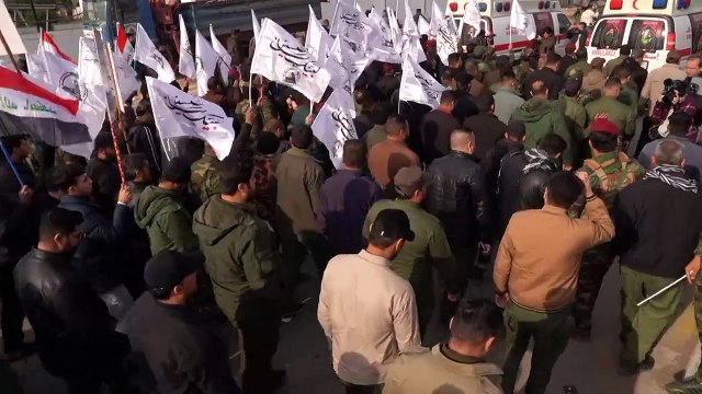 تشييع مقاتلي فصائل مسلحة موالية لإيران قتلوا في ضربات أميركية