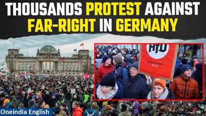Germany: 200,000 people protest across Germany against far-right AfD party | Oneindia News
