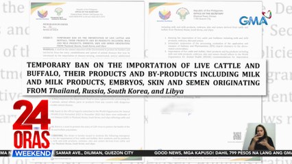 Pag-import ng mga baka at kalabaw mula Libya, Russia, South Korea at Thailand, ipinagbawal muna ng DA | 24 Oras Weekend