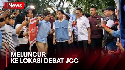 Prabowo-Gibran Meluncur ke Lokasi Debat JCC