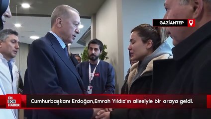 Cumhurbaşkanı Erdoğan, helikopter kazasında yaralanan teknisyenin ailesi ile görüştü