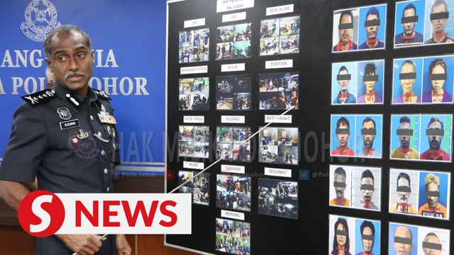 Cops bust drug trafficking ring in JB, seize RM1.8mil worth of drugs