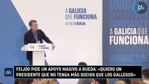 Feijóo pide un apoyo masivo a Rueda: «Quiero un presidente que no tenga más socios que los gallegos»