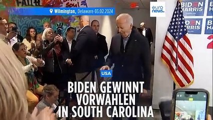 Präsident Biden gewinnt Vorwahlen in South Carolina klar