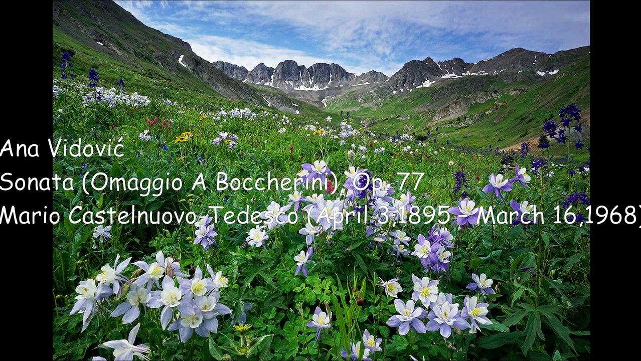 Ana Vidovic - Sonata Omaggio a Boccherini Op 77 Mario Castelnuovo Tedesco