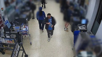 Watch: Clapham attack suspect Abdul Ezedi filmed walking through Tesco on CCTV as search continues