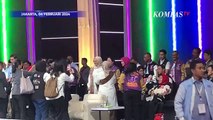 Momen Istri Anies Baswedan Hampiri Salami Puan Maharani di Debat Kelima
