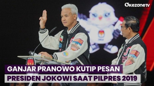 Sampaikan Pernyataan Penutup, Ganjar Pranowo Kutip Pernyataan Presiden Jokowi saat Pilpres 2019