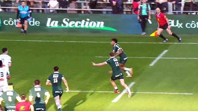 TOP 14 - Essai de Emilien GAILLETON (SP) - Section Paloise - Castres Olympique