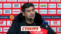 Fonseca : «Une première période formidable» - Foot - L1 - Lille