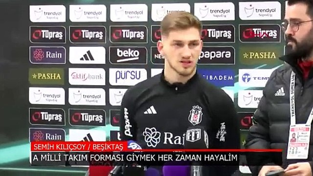 Beşiktaş'ın genç yıldızı Semih Kılıçsoy, Trabzonspor maçı sonrası en büyük hayalini açıkladı