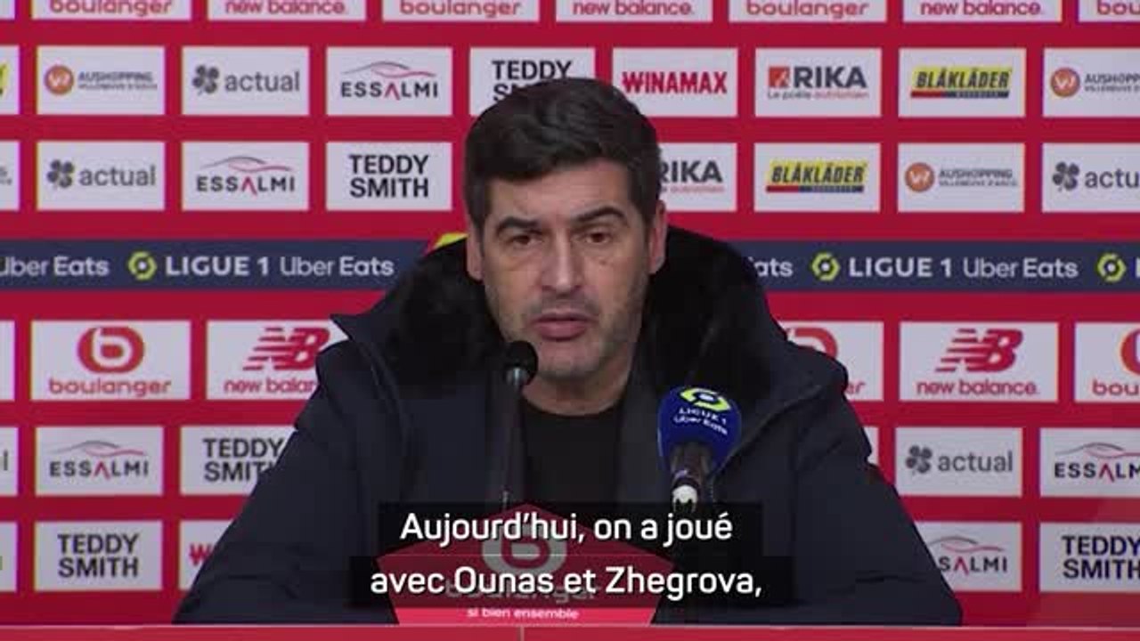 Lille - Fonseca : "Ounas et Zhegrova ont décidé du sort du match"