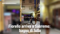 Fiorello arriva a Sanremo: bagno di folla