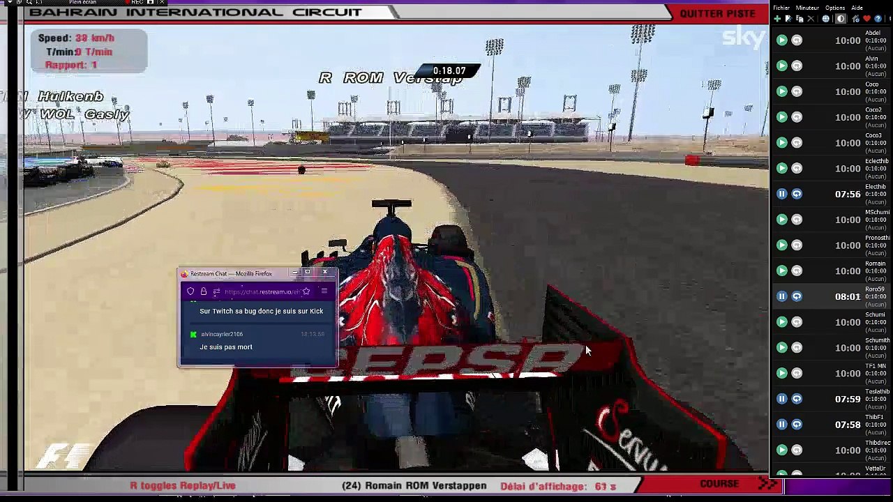 F1Brain S3 - 2015 - GP de Bahrein 4/16 - qualifs & courses - rFactor IA league