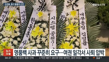 '사천 논란' 김경율 불출마 선언…"총선 승리 위한 결심"