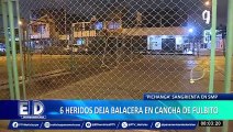 San Martín de Porres: delincuente desata balacera en campo de fútbol y hiere a seis personas