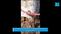 Sin agua hace diez días: el calvario de los vecinos en San Carlos