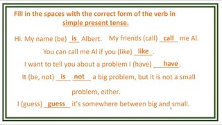 Practice Exercise 11 || Simple  Present Tense Review