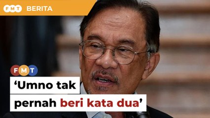 Download Video: Umno tak pernah beri kata dua, kata Anwar berkait pengampunan Najib