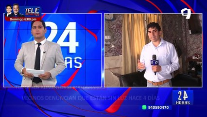 Vecinos Denuncian que están sin electrizad hace 4 días en SJL