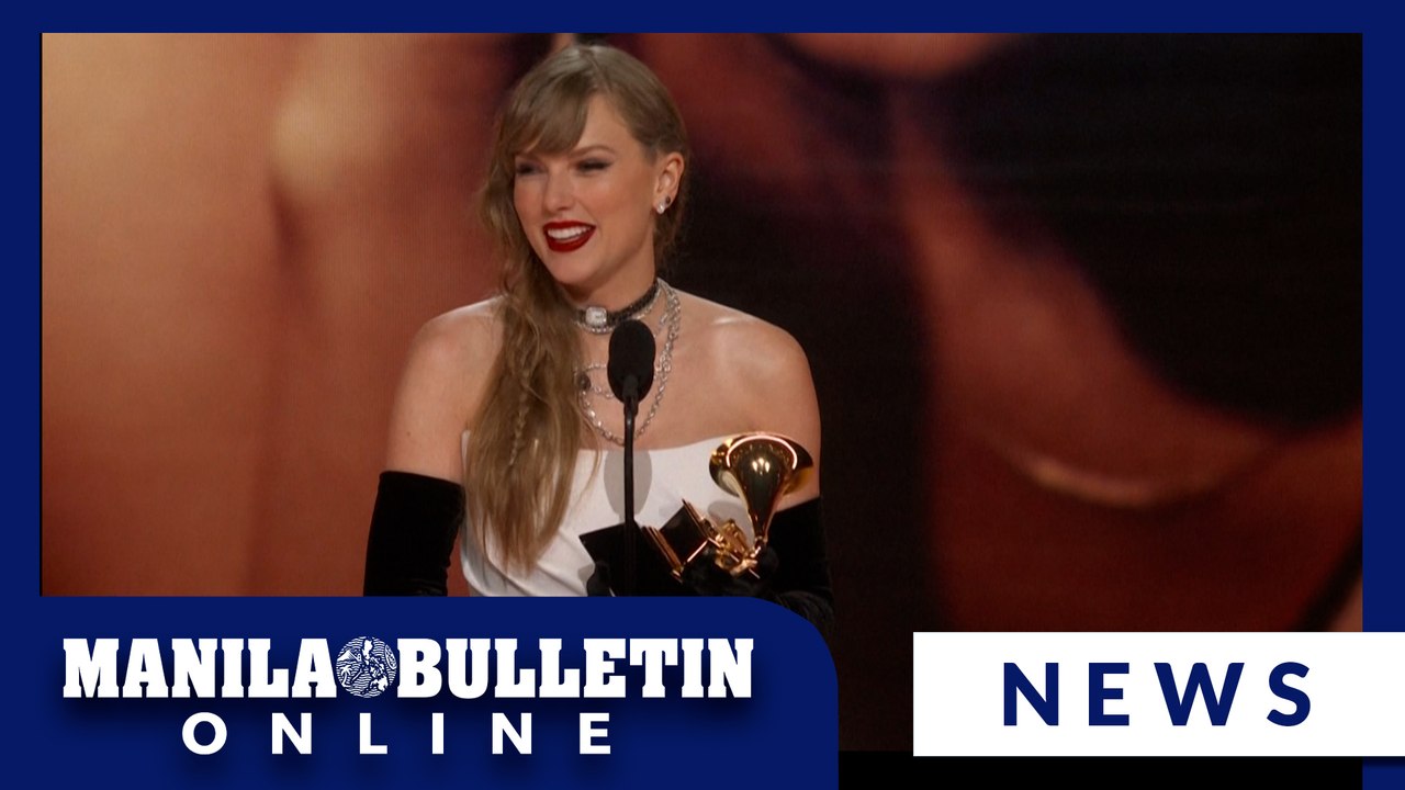 Taylor Swift announces new album as she accepts a Grammy for 'Best Pop Vocal Album'