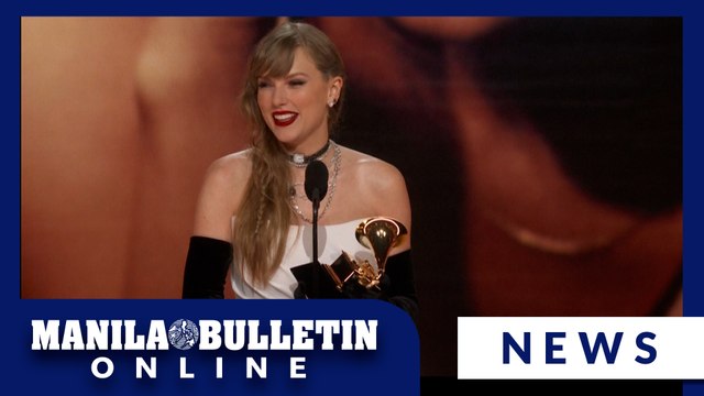 Taylor Swift announces new album as she accepts a Grammy for 'Best Pop Vocal Album'