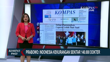 Data Kemenkes Soal Indonesia KekuranganDokter yang Disebut Prabowo saat Debat