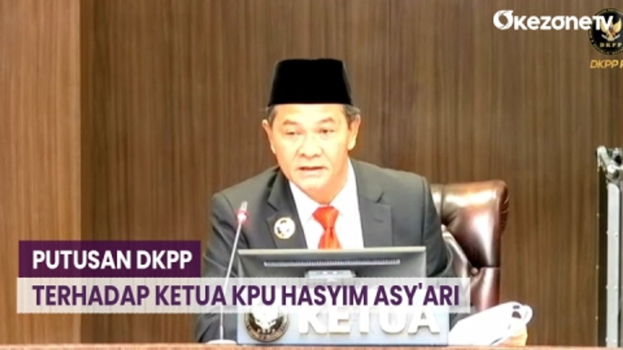 DKPP Nyatakan Ketua KPU Hasyim Asy'ari Langgar...