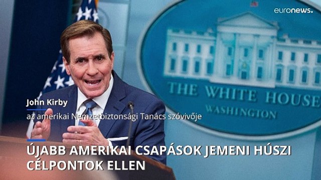 Ismét húszi célpontokat támadott az amerikai hadsereg, további csapások várhatók