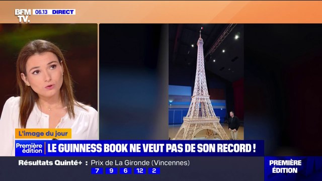 Après huit ans de travail, sa tour Eiffel de 7,20 mètres en allumettes invalidée par le Guinness book