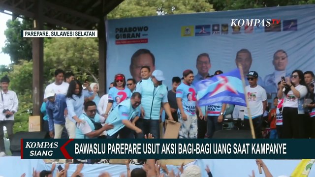 Bawaslu Parepare Usut Aksi TKD Prabowo-Gibran Bagi-Bagi Uang saat Kampanye