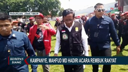 Kampanye di Pasuruan, Mahfud MD Hadiri Acara Rembuk Rakyat di Stadion Untung Suropati